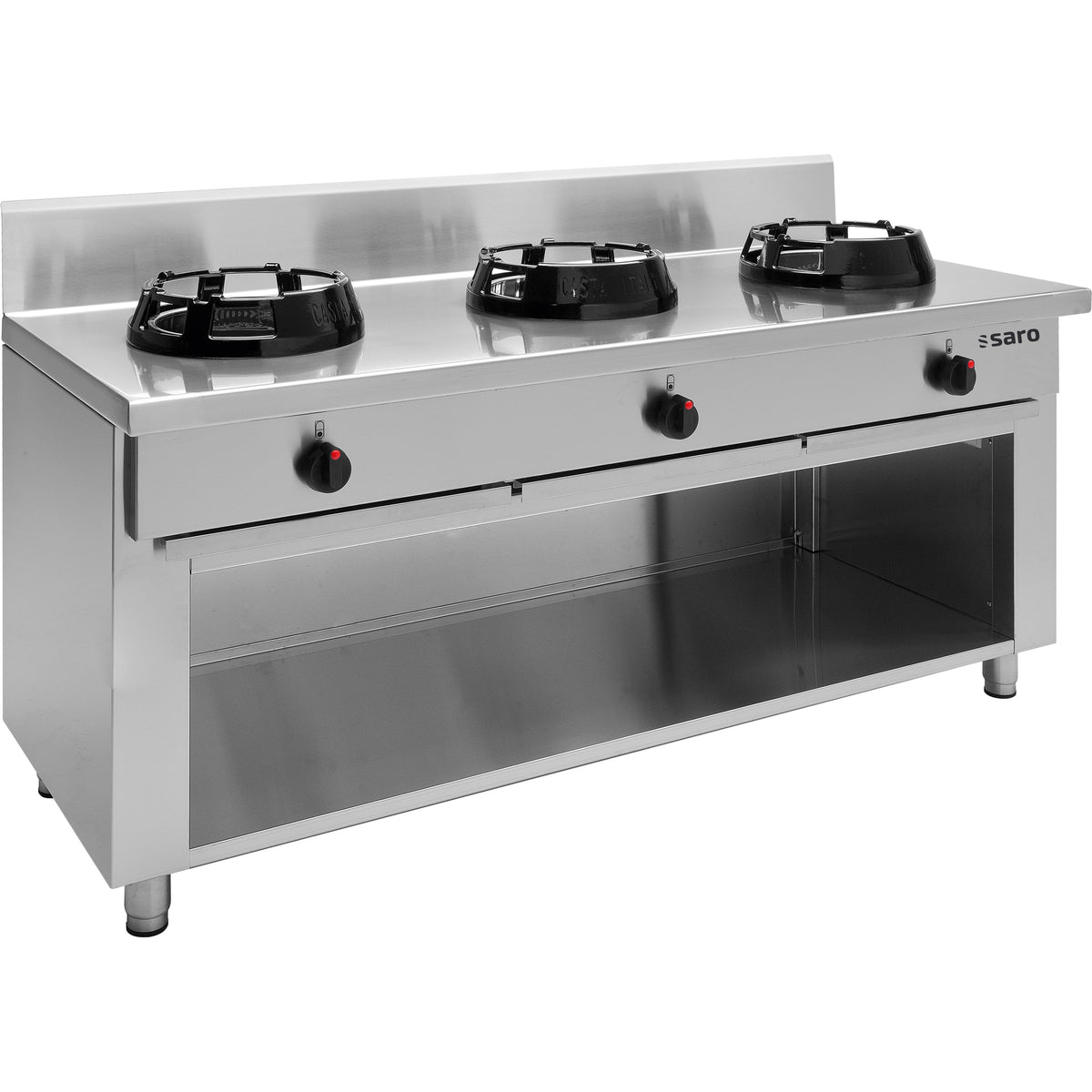 SARO Wok-Gasherd, offener Unterbau Modell CC/03