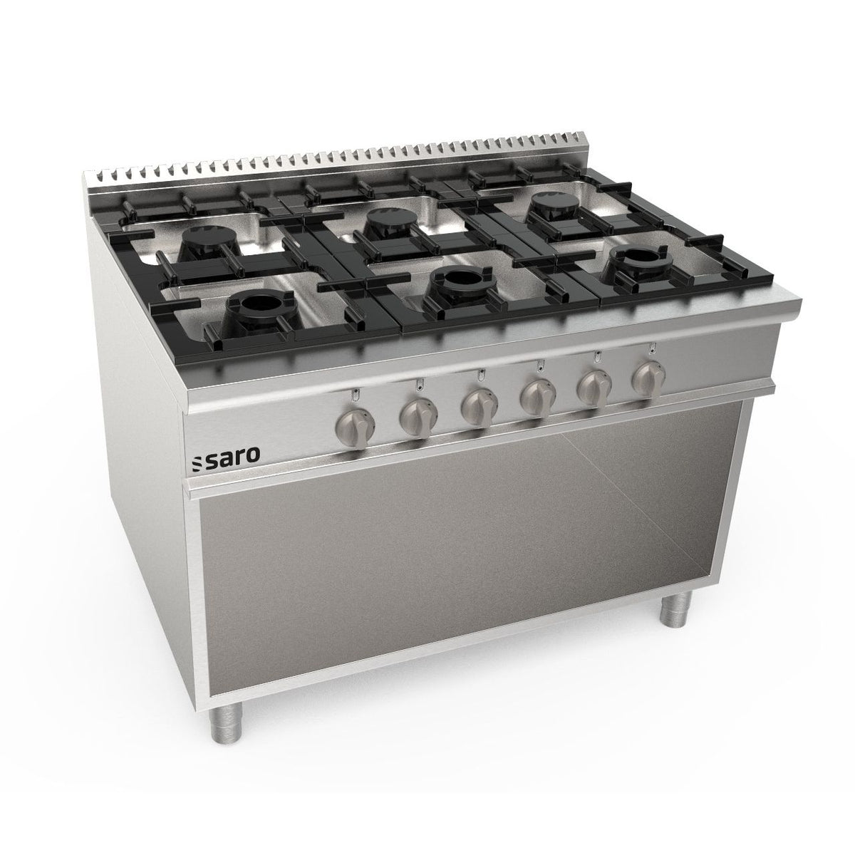 SARO Cucina a gas, base aperta, 6 fuochi, LQ/CUG6BA