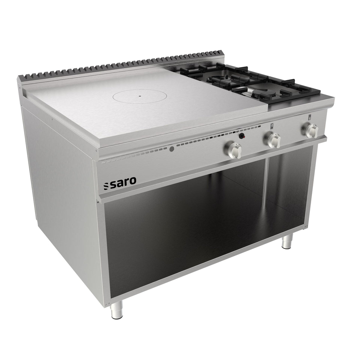 SARO Cuocipasta elettrica, armadio aperto, 2 vasche, LQ/TPG6BA