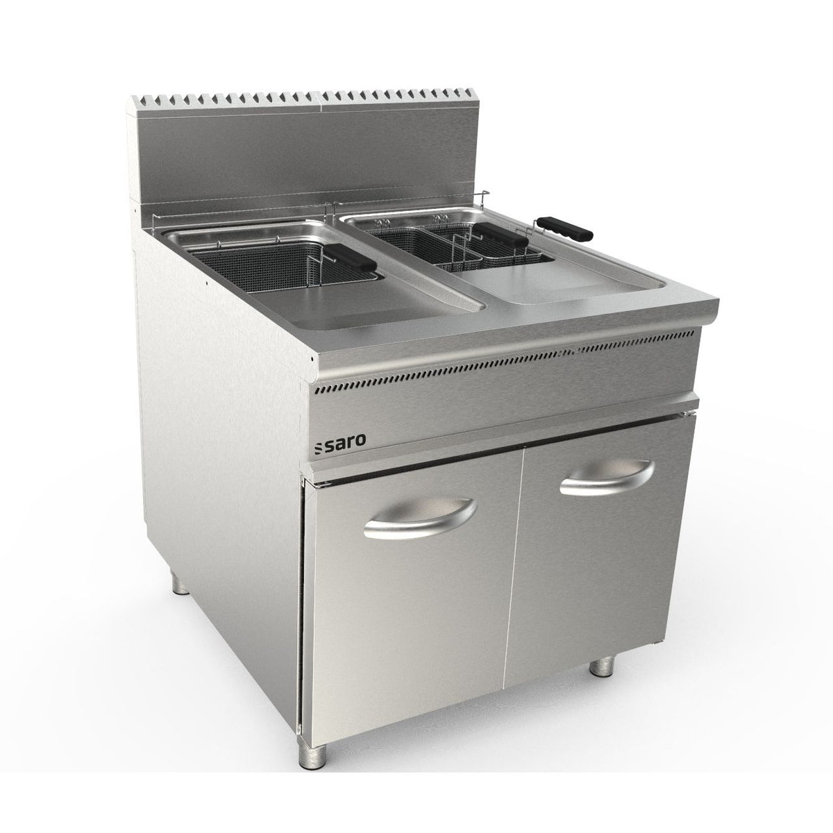 Friggitrice a gas SARO 2 x 22 litri, modello LQ/FLG2V22