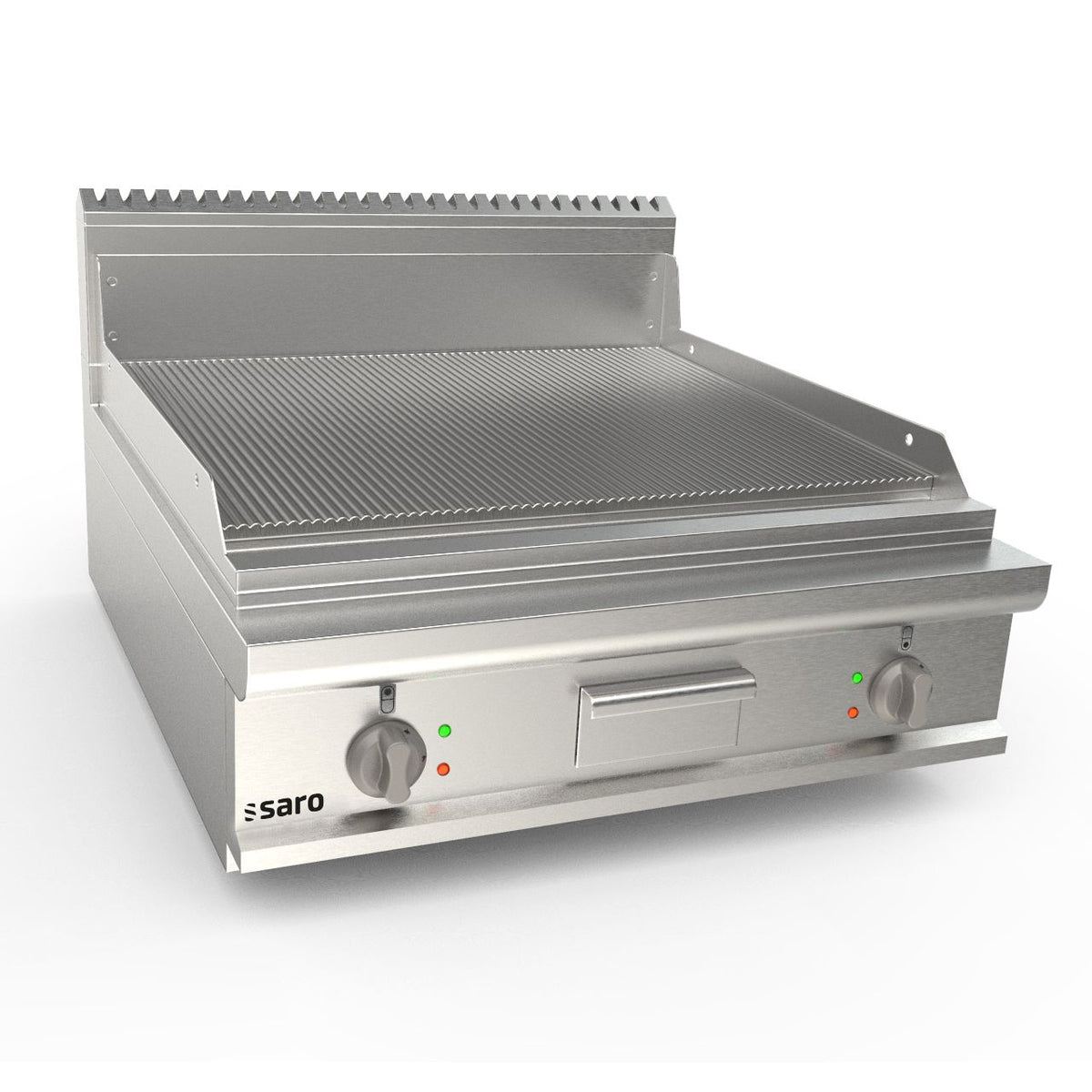 Piastra/Griglia Elettrica SARO, da tavolo, rigata, LQ/FTE4BBR