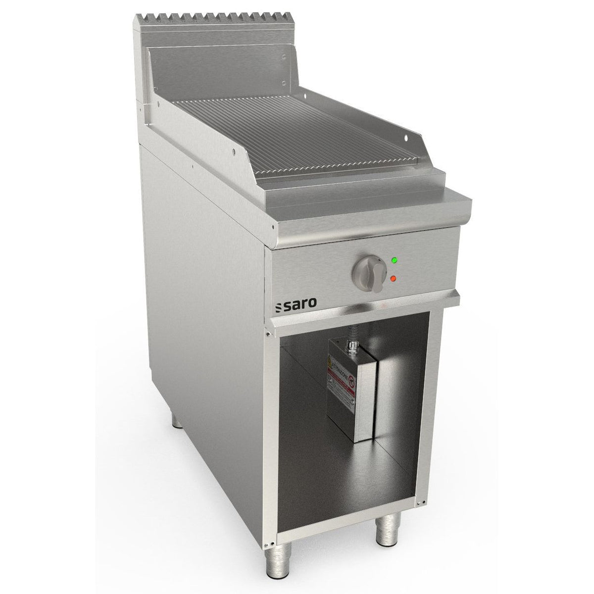 SARO Elektrogriddleplatte, Standg., gerillt, LQ/FTE2BAR