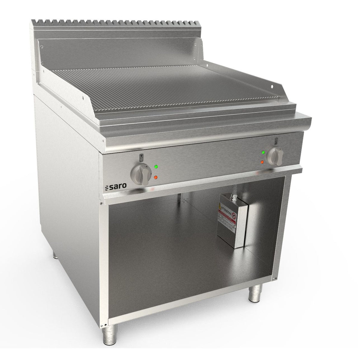 SARO Elektrogriddleplatte, Standg., gerillt, LQ/FTG4BAR