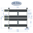 Twinbusch 4 Säulen Doppelparkhebebühne GREY-Line - 3.6 t