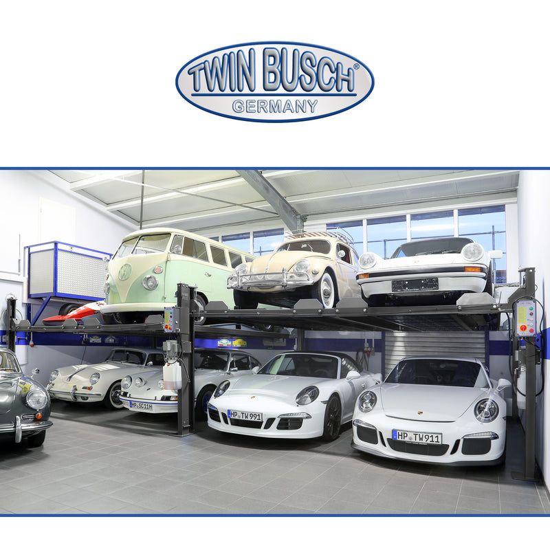 Twinbusch 4 Säulen Doppelparkhebebühne GREY-Line - 3.6 t