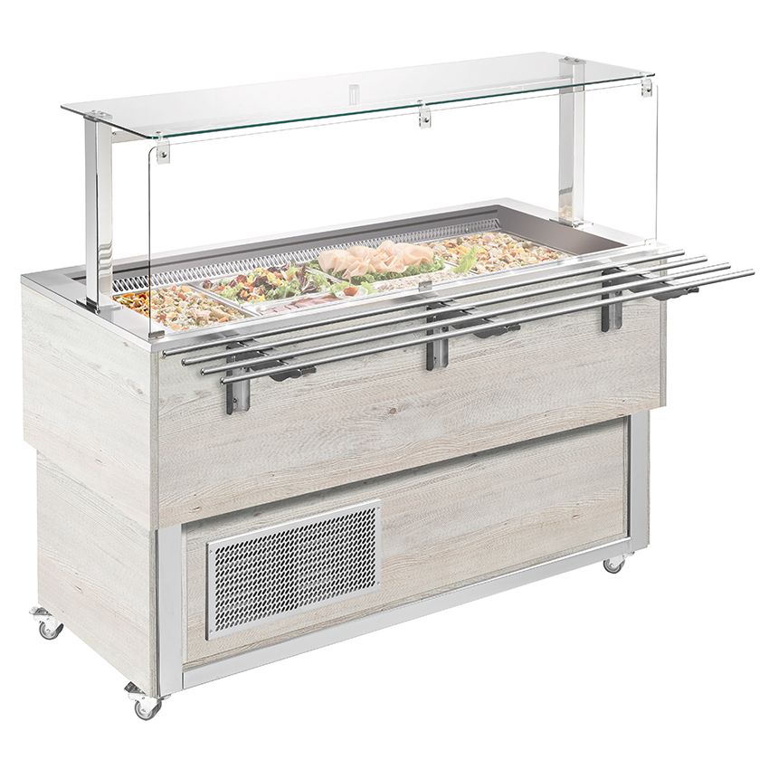 NordCap Salad Bar TR-BLUE 4/1-CIRCULAR SERVICE