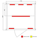 Tronitechnik Dewello Infrarotkabine HYDER 115cm x 105cm