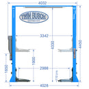 Twinbusch 2 Säulen Hebebühne 6.0 t - barrierefrei - HEAVY LINE