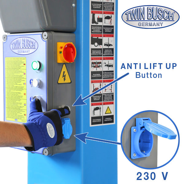 Twinbusch 2 Säulen Hebebühne 6.0 t - barrierefrei - HEAVY LINE