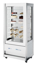 NordCap panoramic refrigerated display case CRISTAL TOWER 930 RV TN WHITE