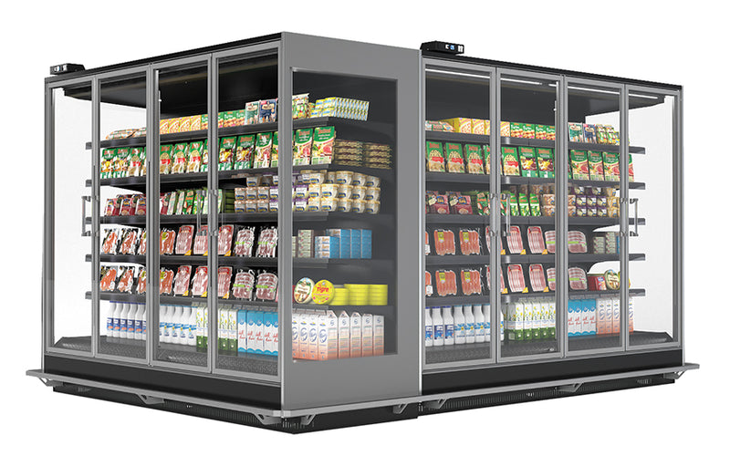 NordCap Wandkühlregal ANGEL 950-206 M2 2500 mit Türen