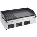 SARO griddle plate, 1/3 grooved 2/3 smooth, GPK 810