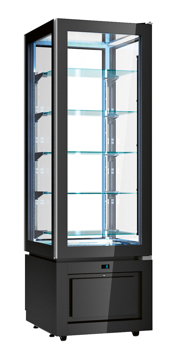 NordCap panoramic refrigerated display case LUXOR SLIM