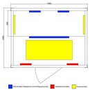 Tronitechnik Infrarotkabine PIERSON PRO Hemlock/ Zeder 135x105