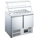 SARO Saladette, 2 doors, glass top, model ES 900 G
