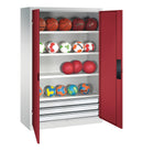 C+P Sportgeräteschrank Sport, 1950x1200x500mm, 7035/5010
