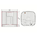 Fjordholz Fass-Sauna Modell Icon 220 Thermo mit Glasfront