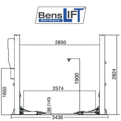 Benslift 2-Säulen-Hebebühne - 4200 kg – Vorschau 9