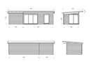 Palmako Andrea 17,1+7,9 m2 Slide Plus