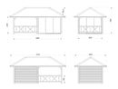 Palmako Bianca 16,6 m2 Set 203 Slide