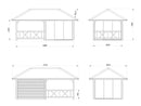Palmako Bianca 16,6 m2 Set 204 Slide