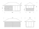 Palmako Bianca 16,6 m2 Set 208 Slide