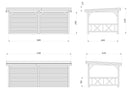 Palmako Lenna 16,6 m2 Set 308