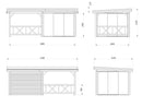 Palmako Lenna 16,6 m2 Set 404 Slide