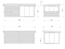 Palmako Lenna 16,6 m2 Set 408 Slide