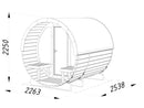 Palmako Anita 1,3+0,7 m2 mit Glaswand