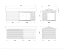 Palmako Amanda 11,2+7,8 m2 Slide