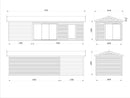 Palmako Amanda 17,1+7,8 m2 Slide Plus