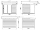 Palmako Andrea 7,5 m2 Slide Plus