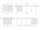 Palmako Karl 23,1 m2 mit Geräteraum