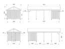 Palmako Robert 23,1 m2 mit Geräteraum