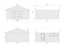 Palmako Andre 28,5 m2 ohne Tor