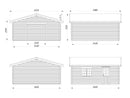 Palmako Roger 27,7 m2 ohne Tor