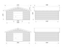 Palmako Roger 27,7 m2 mit Sektionaltor