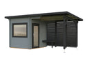 Palmako Sauna Sanna 4,1+5,9 m² aus Holz, 44 mm