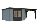 Palmako Gartenhaus Ella 8,7+8,2 m² aus Holz, 28 mm