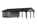 Palmako Gartenhaus Irene 19,0+33,2 m² aus Holz, 44 mm