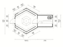 Fjordholz Grillkota mit Sauna Modell Finn 9+4m²