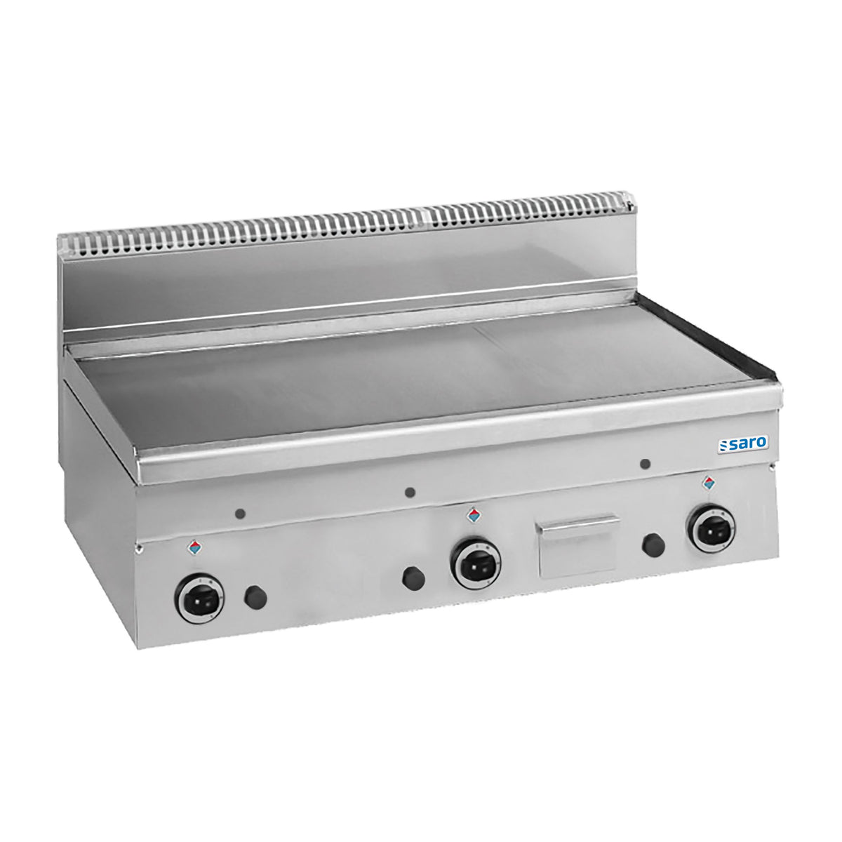 Piastra a gas SARO, liscia, da banco, 1000x600, GFT106L