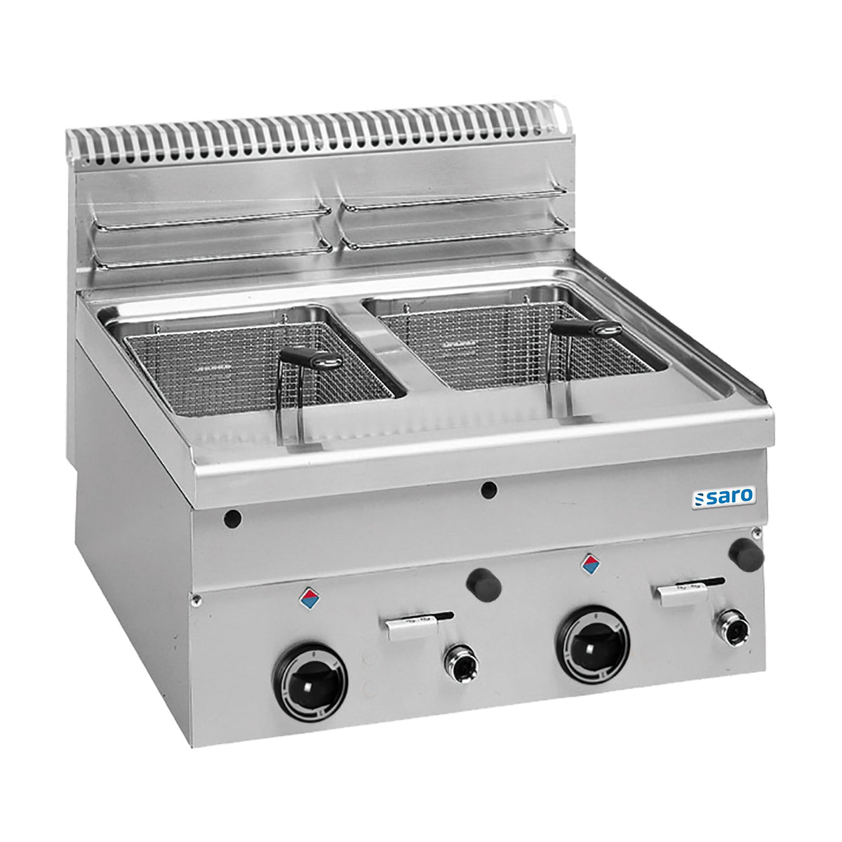 Friggitrice a gas SARO 8+8 L, da banco, Linea 600, GF66