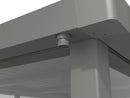 StarLine Metall Gerätehaus Modell Style 7,56 m² Spar-Set-1 Alu Grau