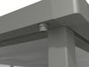 StarLine Metall Gerätehaus Modell Style 4,45 m² Spar-Set 2 Alu Grau