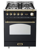 LOFRA - DOLCEVITA - GAS SINGLE OVEN 60 cm - RNM 66 GVGT/ CI - Black Brass Finish 