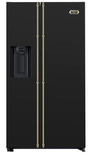 LOFRA - DOLCEVITA - SIDE BY SIDE REFRIGERATOR-FREEZER - GFRNM 619/0 - BLACK - FINNISH BRASS