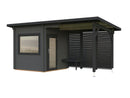 Palmako Sauna Sanna 4,1+5,9 m² aus Holz, 44 mm