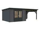 Palmako Gartenhaus Ella 8,7+8,2 m² aus Holz, 28 mm